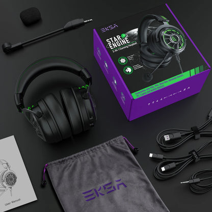 "EKSA StarEngine Pro Gaming Headset with Detachable Microphone and 7.1 Surround Sound" box