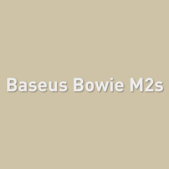 "Baseus Bowie M2s Wireless Earbuds in sleek black design with charging case"
"Close-up of Baseus Bowie M2s earbuds showcasing ergonomic fit and advanced noise cancellation features"
"User wearing Baseus Bowie M2s Wireless Earbuds while gaming on a mobile device"
"Baseus Bowie M2s Wireless Earbuds displayed with dynamic sound wave graphics to illustrate 3D spatial audio" 